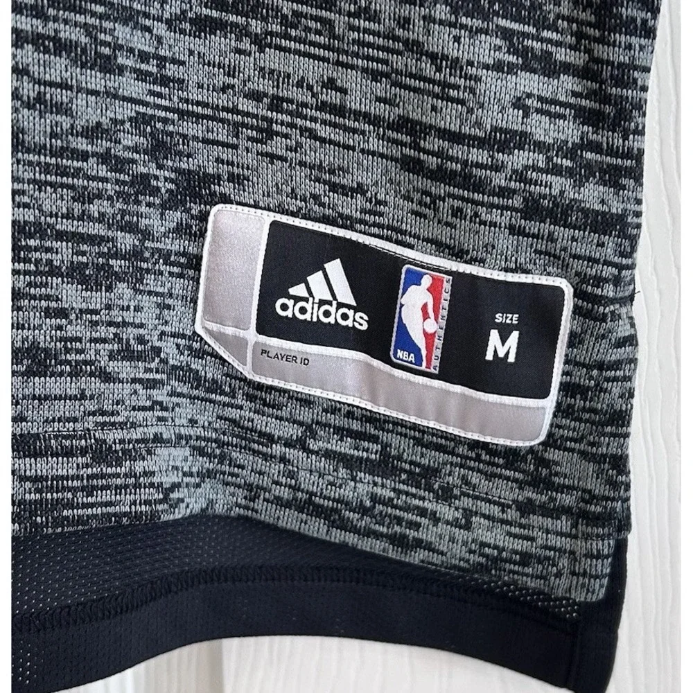 Adidas NBA Houston Rockets Shooting Shirt Mens Medium‎ Gray Space Dye Jersey M